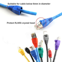 Load image into Gallery viewer, Adapter Cap Ethernet Network Cable Connector Plugs RJ45 Caps Cat 5 CAT6 protective sleeve multicolour