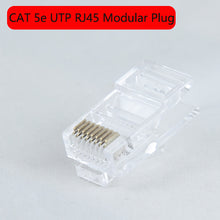 Load image into Gallery viewer, Connector 20/50/100/200/500pcs 8P8C UTP/FTP Gold Plated Network Modular Plug Ethernet Cables Cat5e Cat6 Connectors