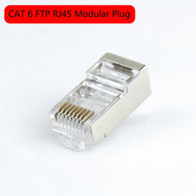 Load image into Gallery viewer, Connector 20/50/100/200/500pcs 8P8C UTP/FTP Gold Plated Network Modular Plug Ethernet Cables Cat5e Cat6 Connectors