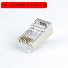 Load image into Gallery viewer, Connector 20/50/100/200/500pcs 8P8C UTP/FTP Gold Plated Network Modular Plug Ethernet Cables Cat5e Cat6 Connectors
