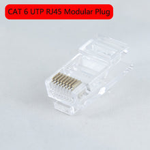Load image into Gallery viewer, Connector 20/50/100/200/500pcs 8P8C UTP/FTP Gold Plated Network Modular Plug Ethernet Cables Cat5e Cat6 Connectors
