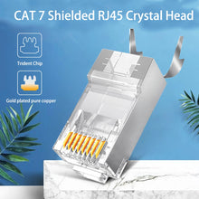 Load image into Gallery viewer, Connector 20/50/100/200/500pcs 8P8C UTP/FTP Gold Plated Network Modular Plug Ethernet Cables Cat5e Cat6 Connectors