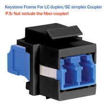 Load image into Gallery viewer, RJ45 & LC & SC Coupler Snap-in Keystone Frame Blind Plate For Modular Blank Patch Panel