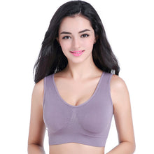 Load image into Gallery viewer, Yoga Bra Women Tops Shockproof Bra Fitness Seamless Nylon Wire Free Double Layer