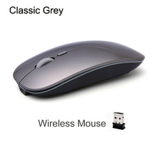 Load image into Gallery viewer, Rechargeable Optical Wireless Mouse Slient Button Ultra Thin Mini Optical Ultrathin USB 2.4G Mice