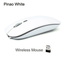 Load image into Gallery viewer, Rechargeable Optical Wireless Mouse Slient Button Ultra Thin Mini Optical Ultrathin USB 2.4G Mice