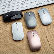 Load image into Gallery viewer, Rechargeable Optical Wireless Mouse Slient Button Ultra Thin Mini Optical Ultrathin USB 2.4G Mice