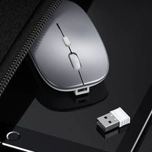 Load image into Gallery viewer, Rechargeable Optical Wireless Mouse Slient Button Ultra Thin Mini Optical Ultrathin USB 2.4G Mice