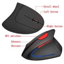 Load image into Gallery viewer, Gaming Wireless Mouse Vertical Ergonomic Bluetooth Mouse USB Rechargeable Office Gamer Air Mause For PC Laptop Notebook Computer