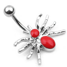 Load image into Gallery viewer, Red CZ Steel Navel Piercing Belly Button Rings Dangled 6 Styles 14G Earrings Piercing Ombligo Body Jewelry For Sexy Women Oreja