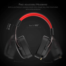 Load image into Gallery viewer, Wired game headset 7.1 Surround sound memory foam ear pad with removable microphone for PC/PS4 and Xbox One
