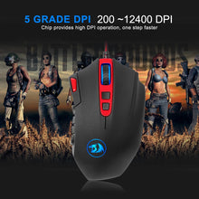 Load image into Gallery viewer, USB wired Gaming Mouse 12400DPI 19 buttons programmable game mice backlight ergonomic laptop PC computer