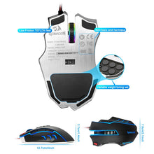 Load image into Gallery viewer, USB Wired Gaming Computer Mouse 24000DPI 10 buttons RGB mice Programmable ergonomic PC Gamer