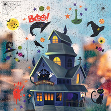 Load image into Gallery viewer, Removable Halloween Wall Stickers Horror Grim Reaper Witch Pumpkin Window Stickers For Halloween Party Home Bar Floor Wall Decal