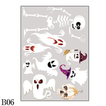 Load image into Gallery viewer, Removable Halloween Wall Stickers Horror Grim Reaper Witch Pumpkin Window Stickers For Halloween Party Home Bar Floor Wall Decal