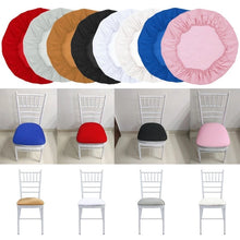 Load image into Gallery viewer, Removable Spandex Stretch Elastic Chair Hood Seat Covers Kitchen Dining Room Wedding Banquet Cushion Covers Washable Slipcover