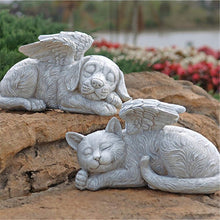 Load image into Gallery viewer, Resin Angel Dog Cat Statue Garden Decor Puppy Tombstone Sculpture Ornaments Gifts for Yard Home Decoration