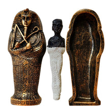 Load image into Gallery viewer, Resin Ornament Statue Ancient Egyptian Pharaoh Mummy Ornaments Ancient Mummy Sculpture Figure Coffin Pyramid Magic Sacrificia