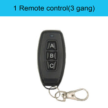 Load image into Gallery viewer, 433Mhz Wireless Push Button Smart Light Switch Remote Control 90-250V 10Amp 1CH RF Relay Receiver Transmitter for Fan Lamp