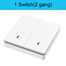 Load image into Gallery viewer, 433Mhz Wireless Push Button Smart Light Switch Remote Control 90-250V 10Amp 1CH RF Relay Receiver Transmitter for Fan Lamp
