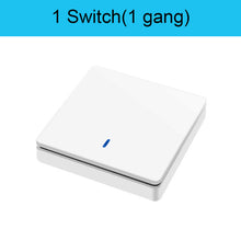 Load image into Gallery viewer, 433Mhz Wireless Push Button Smart Light Switch Remote Control 90-250V 10Amp 1CH RF Relay Receiver Transmitter for Fan Lamp