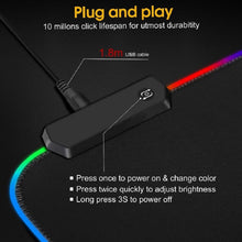 Load image into Gallery viewer, RGB Mousepad Gaming Mouse Pad XXL Large Mouse Pad Gamer LED Big Mouse Mat Computer Carpet with Backlight Mause keyboard Desk Mat