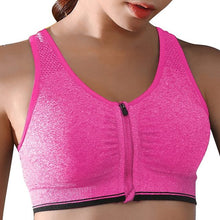 Load image into Gallery viewer, Yoga Workout Bra Breathable Wire free Padded Push Up Sports Top