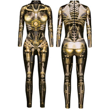 Load image into Gallery viewer, Women's Robot Punk Jumpsuit Catsuit Sexy Cosplay Costumes Zentai Halloween Bodysuit