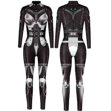 Load image into Gallery viewer, Women's Robot Punk Jumpsuit Catsuit Sexy Cosplay Costumes Zentai Halloween Bodysuit