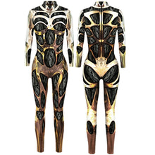 Load image into Gallery viewer, Women's Robot Punk Jumpsuit Catsuit Sexy Cosplay Costumes Zentai Halloween Bodysuit
