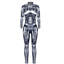 Load image into Gallery viewer, Women's Robot Punk Jumpsuit Catsuit Sexy Cosplay Costumes Zentai Halloween Bodysuit