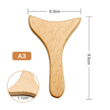 Load image into Gallery viewer, Roller Massager Wood Therapy Body Massage Tool Foot Face Shoulder Neck Hand Push Roller Massager Body Soothing Massage Tool