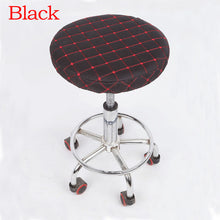 Load image into Gallery viewer, Round Chair Cover Bar Stool Solid Color Elastic Seat Protector Cotton Fabric Seat Chair Covers for Home Slipcovers