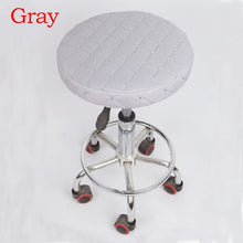 Load image into Gallery viewer, Round Chair Cover Bar Stool Solid Color Elastic Seat Protector Cotton Fabric Seat Chair Covers for Home Slipcovers