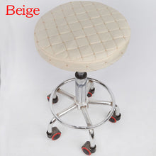 Load image into Gallery viewer, Round Chair Cover Bar Stool Solid Color Elastic Seat Protector Cotton Fabric Seat Chair Covers for Home Slipcovers