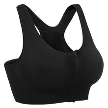 Load image into Gallery viewer, Yoga Bra Women Shockproof Gym Shirt Sports Bra Front Zipper Big Lady Push Up Brassiere Sportswear