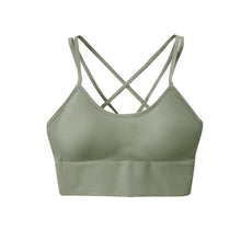 Load image into Gallery viewer, Yoga bra breathable shock proof fitness push up top yoga running active sportswear