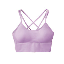 Load image into Gallery viewer, Yoga bra breathable shock proof fitness push up top yoga running active sportswear