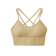 Load image into Gallery viewer, Yoga bra breathable shock proof fitness push up top yoga running active sportswear