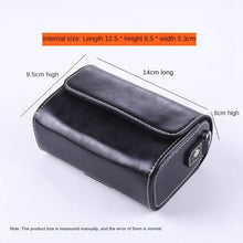 Load image into Gallery viewer, Leather Camera Bag Waterproof and Dustproof Suitable for Canon G7x3 G5x2 Sony SLR Leather Case Lx10zs220 Ricoh GR3 Universal Camera Bag