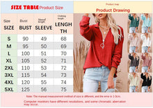 Load image into Gallery viewer, Women's Casual Solid Color Loose Zip V-neck Long Sleeve Large Size Loose Thread T-shirt