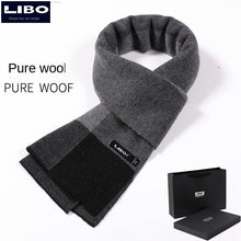 Load image into Gallery viewer, Pure Wool Men's Scarf Autumn and Winter High-Grade Cashmere Warm Scarf Birthday Gift