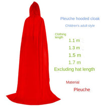 Load image into Gallery viewer, Halloween Cloak Death Inverness Wizard Witch Prince Princess Ball Gold Velvet Cloak Robe