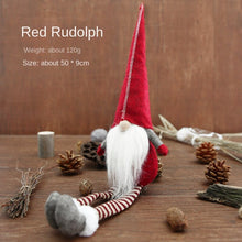 Load image into Gallery viewer, Christmas Decoration Long Leg Rudolf Doll Christmas Children's Gift Hotel Shopping Window Decoration