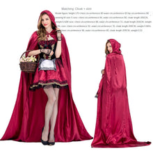 Load image into Gallery viewer, Halloween Costume Cosplay Little Red Riding Hood Character Cosplay Clothes Cloak Little Red Riding Hood Costume