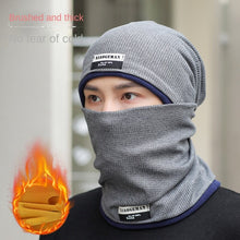Load image into Gallery viewer, Winter Warm Knitted Hat Men's Korean-Style Fashionable Ear Protection Winter Fleece-Lined Thickened Outdoor Cycling