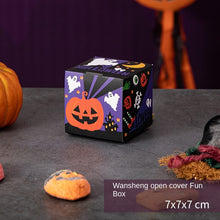 Load image into Gallery viewer, 10PCs Halloween Pumpkin Lamp Candy Packaging Box Decorative Gift Children Dress up Toys Handmade DIY Gift Box