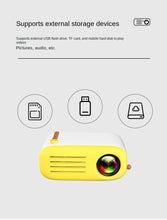 Load image into Gallery viewer, Yg200 Household Mini Projector Cross-Border Led Portable Small Children Projector HD 1080P