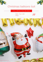 Load image into Gallery viewer, Christmas Decoration Balloon Set Happy New Year English Letter Aluminum Balloon Package Showcase Shop