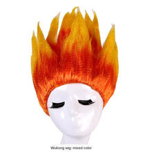 Load image into Gallery viewer, Dragon Ball Monkey King Cosplay Children's Performance Wig Dragon Ball Saiyan Fluffy Cos Lotus Head